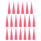 Industrial Blunt Tip Tapered Dispensing Fill Needle 25ga X 1.26" Red 20pcs