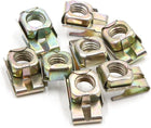 8Pcs 8mm Thread Hole Metal Fastener Car Bumper U-Type Clips Retainers Rivets