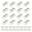 4Sets Self Adhesive Caster Wheels, 53x29x15mm Sticky Pulley,360° Rotation Universal Wheel for Coffee Maker Toaster Storage Bins Trash Can(White)