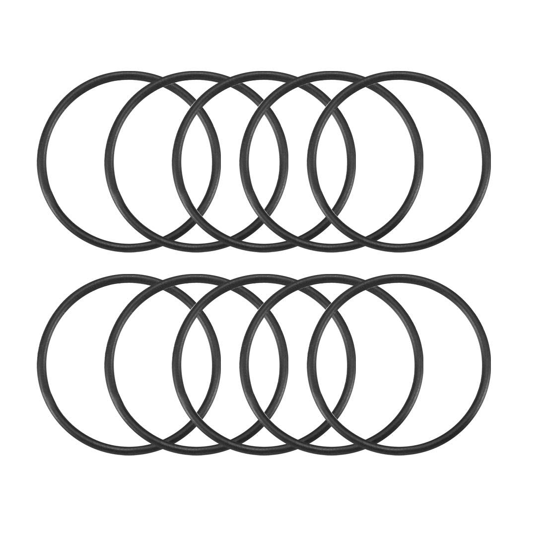 Nitrile Rubber O-Rings 28mm OD 25mm ID 1.5mm Width, Metric Sealing Gasket, Pack of 10