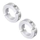 2pcs Double Split Clamp-On Shaft Collar for 1-1/8" Shaft, Two-Piece Clamping Collar, 1-7/8" OD, 1/2" Thickness, Aluminum Alloy Set Screw Split Collar Clamp