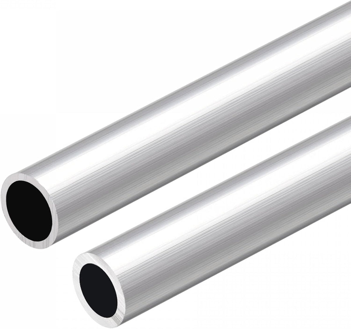 6063 Aluminum Round Tube 12mm x 16mm, 13mm x 16mm(Inner Dia x OD) 300mm Length Tubing, Pack of 2