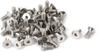 M2.5x6mm Hex Socket Flat Head Countersunk Bolts Screw 50pcs