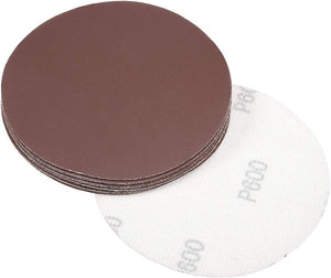 5 Inch Sanding Disc 600 Grits Flocking Sandpaper for Sander 10 Pcs