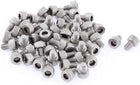 M4x5mm 0.7mm Pitch 3mm Hex Socket Head Key Knurled Cap Screws 50 Pcs