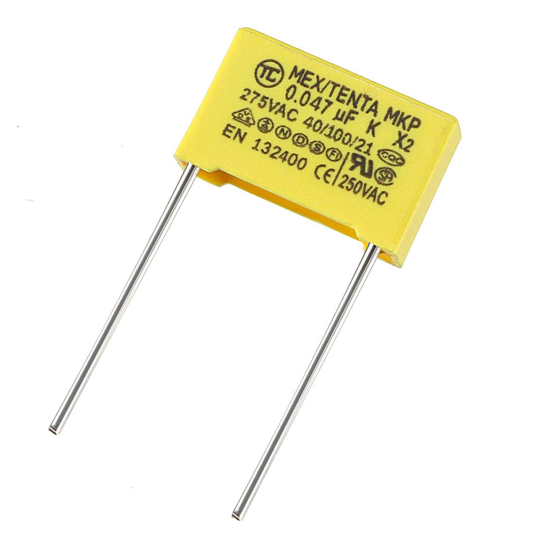 Safety Capacitors Polypropylene Film 0.047uF 275VAC X2 MKP 13.5mm Pin Pitch 5 Pcs