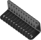 12pcs Angle Bracket Metal 27x27mm Corner Brace Fasten Right Angle Brackets Corner Support with Screws for Shelves Black