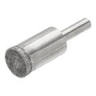 Diamond Grinding Mounted Point, 15mm 100 Coarse Grits Spherical Concave Head Bead Fine Grinding Bit for Jade Amber Stone Beeswax Glass