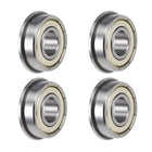 FR6ZZ Flange Ball Bearing 3/8"x7/8"x9/32" Shielded Chrome Bearings 4pcs