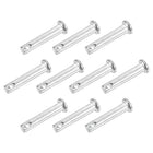 10Pcs 3/16"x1" Single Hole Clevis Pins, Carbon Steel Flat Head Single Hole Clevis Pins for Mechanics Repair, Furniture Installation, Industrial Equipment, DIY (Blue White)