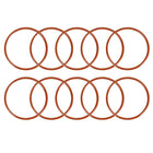 Silicone O-Ring, 60mm OD, 53.8mm ID, 3.1mm Width, VMQ Seal Rings Gasket, Red, Pack of 10
