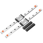 2pcs MGN12 250mm Linear Guide Rail with 2pcs MGN12H Sliding Carriage Block Bearing Steel and 2pcs Plastic Mini MGN12 Linear Guide for DIY 3D Printers and CNC Machine, Black