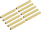 Brass Tube 3.5mm OD 0.5mm Wall Thickness 30mm Length Pipe Tubing for DIY 30 Pcs