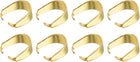 60Pcs Pinch Clip Clasp, 4 x 9mm Pinch Clip Pendant Bail Connector Stainless Steel Pinch Bail for Pendants Jewelry Making DIY Craft, Gold