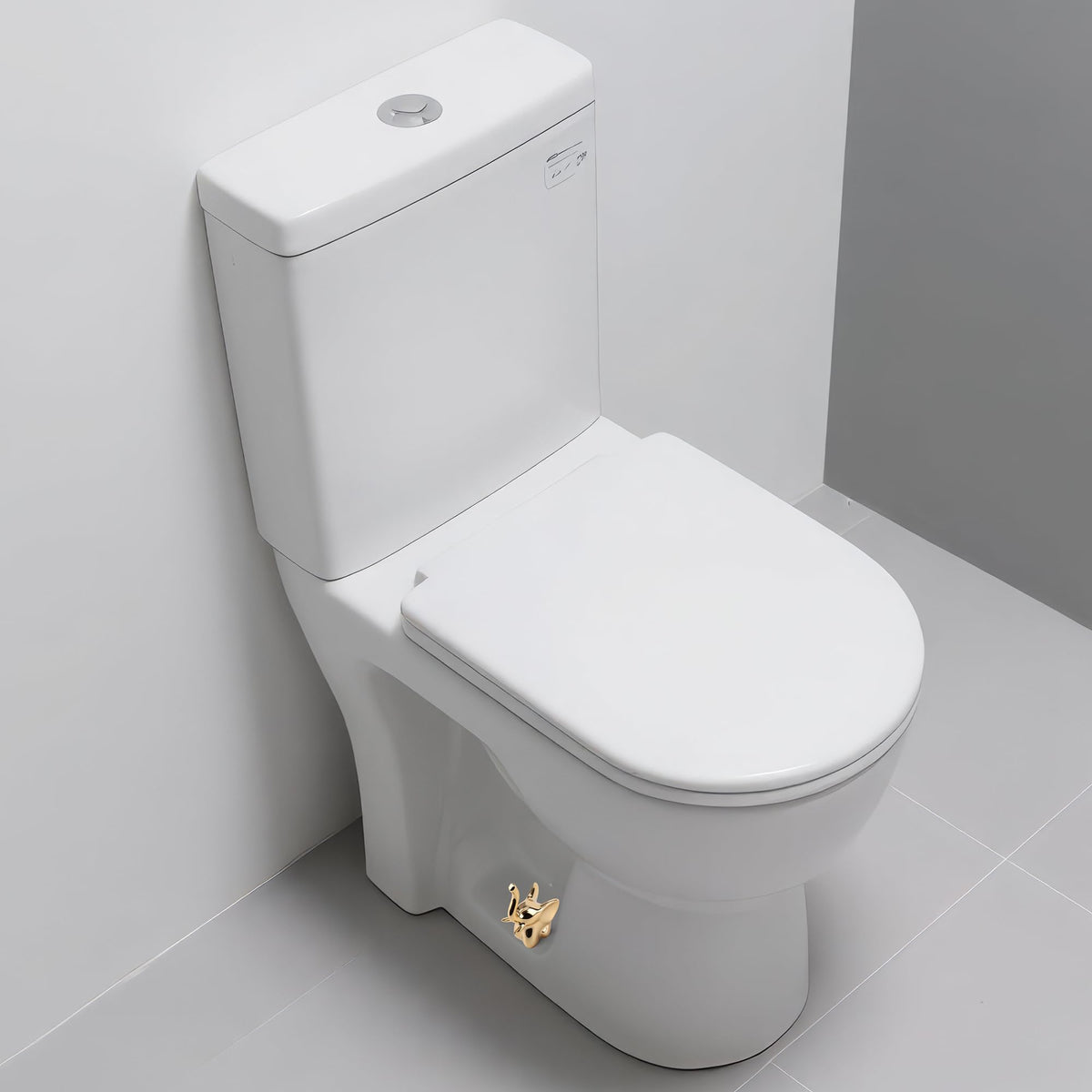 LinkMejor 2Pcs Gold Elephant Toilet Bolt Covers, Ceramic Caps