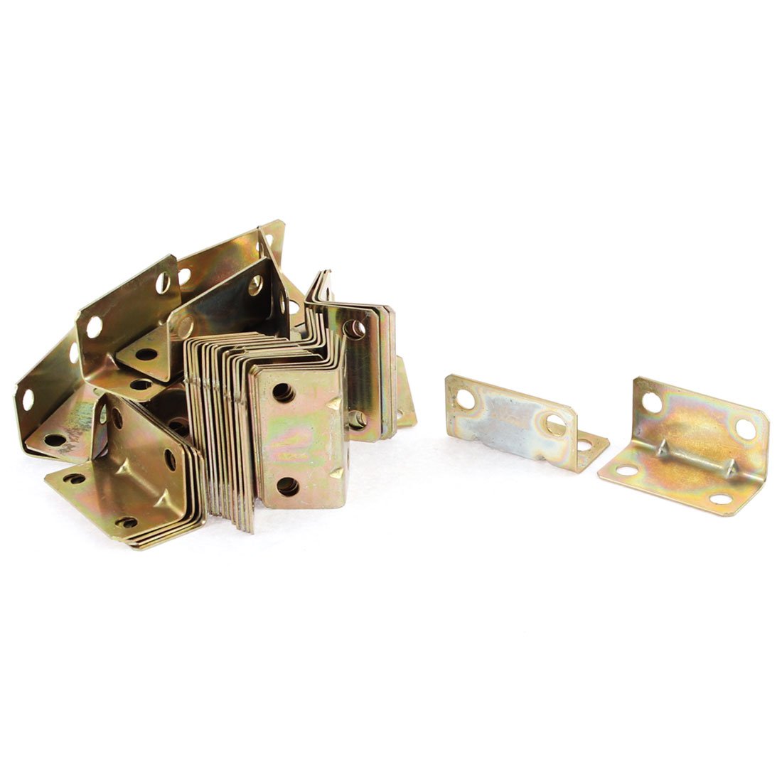 Furniture Door 90 Degree Corner Angle Brackets Fasteners Support 50pcs