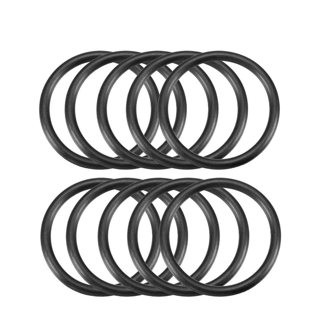 Nitrile Rubber O-Rings, 36mm OD 30mm ID 3mm Width, Metric Sealing Gasket, Pack of 10