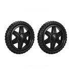 Shopping Cart Wheel Replacement 5 Inch Dia Rubber Foaming Black 2Pcs (Load Capacity 6.6 Lbs Each)
