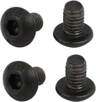 4pcs M4x6mm 10.9 Grade Hex Socket Reverse Left Hand Thread Screw Bolt Black