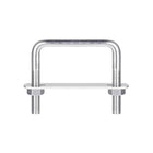 Square U-Bolts, 6 Sets 62mm(2.44") Inner Width 60mm Length M8 304 Stainless Steel U Clamp Bolt with Nuts and Plates, for Boat Trailer