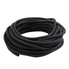 16 M 6.5 x 10 mm Plastic Split Corrugated Conduit Tube for Garden,Office Black