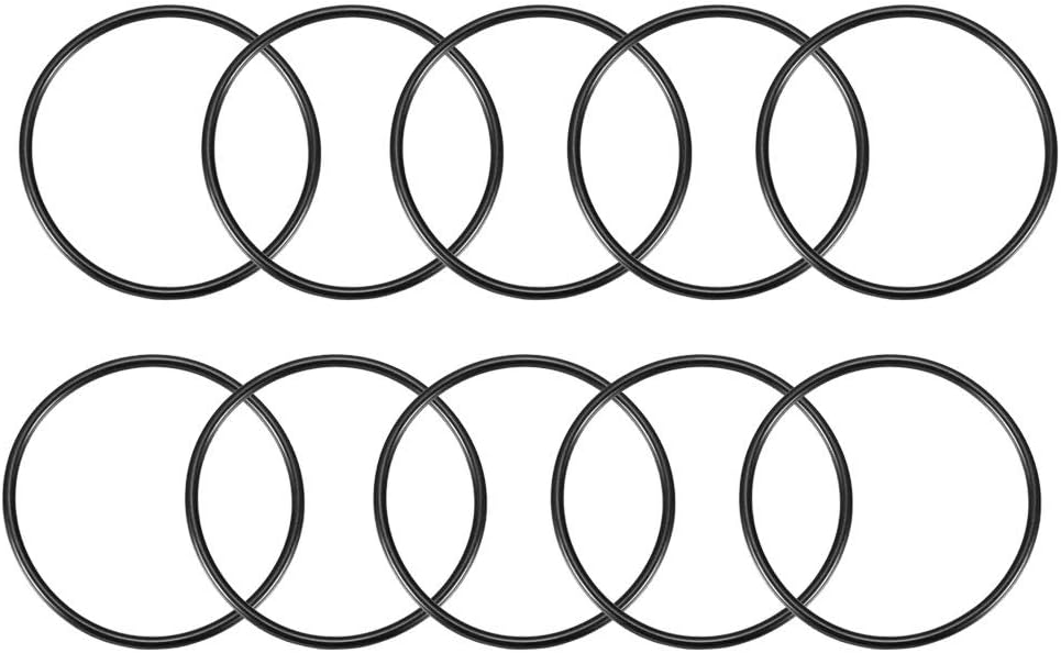 Nitrile Rubber O-Rings 70mm OD 64mm ID 3mm Width, Metric Sealing Gasket, Pack of 10