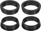 10 Pcs Cable Snap Bushing Grommet, 1-1/2" Mounting Dia Black Round Nylon Snap in Cable Grommet Protector, Plastic Cable Hole Grommets for Wiring