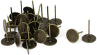 Upholstery Nails Tack, 19mm Head Dia 31mm Length Metal Round Thumb Push Pins Bronze Tone for Furniture Sofa Headboards, 30 Pcs