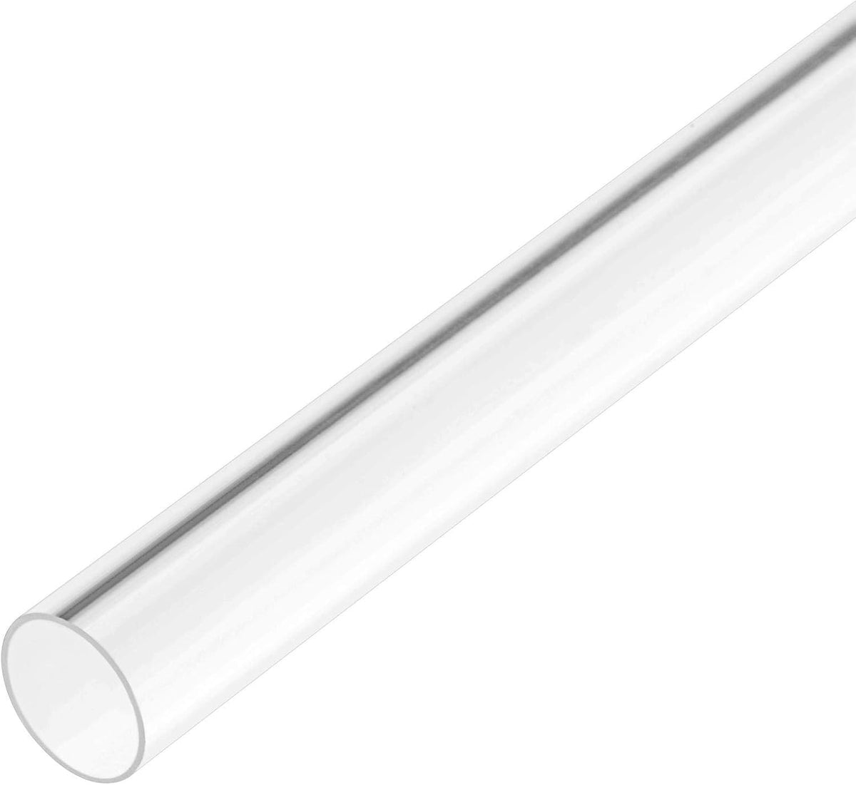 4pcs Clear Rigid PVC Pipe 3/8"(9mm) ID x 1.3ft, 0.02" Wall Round Tube Tubing
