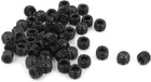 8#x1/8" Alloy Steel Hex Socket Set Cap Point Grub Screws Black for Towel Rack Door Knob 50pcs