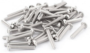 18mm Long #6-32 x 5/8 Inch Phillips Truss Head Machine Screws 50 Pcs