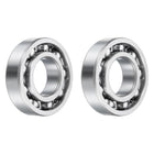2pcs 6206 Deep Groove Ball Bearing, 35 x 62 x 14mm C3 Open Type Chrome Steel Bearings ABEC3(P6)