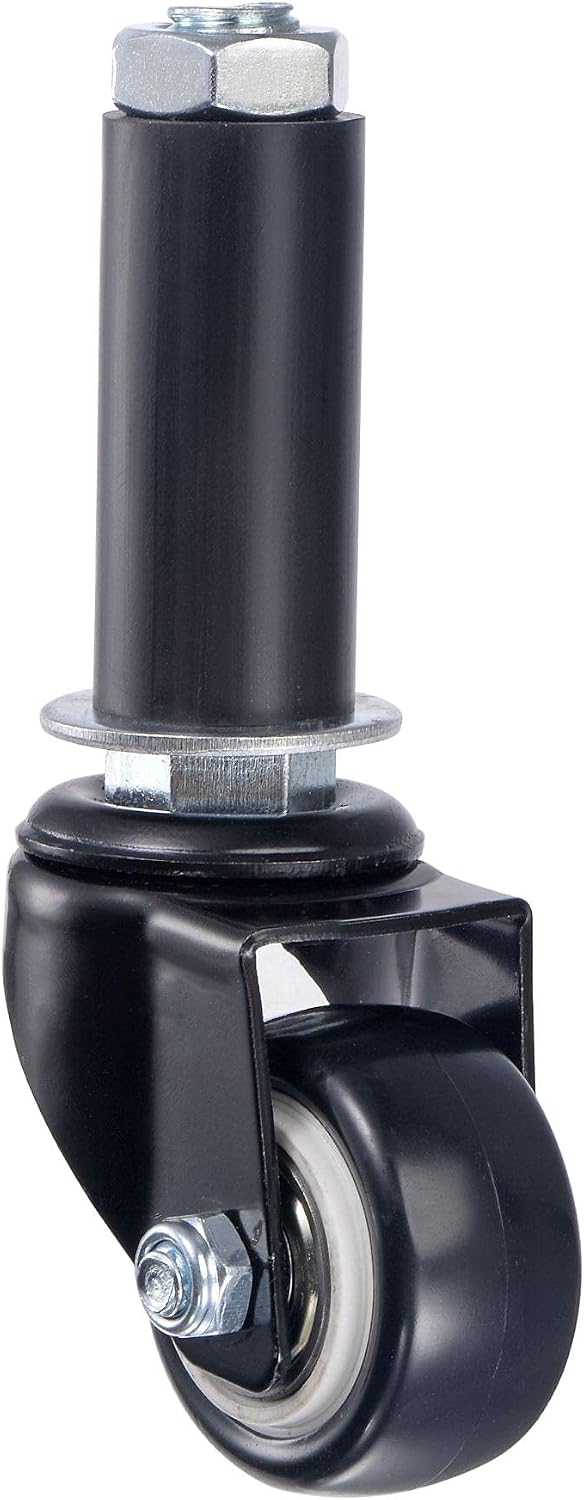 Tournant patin d'axe élargissant 1.5" de diamètre 88Lbs capacité de charge, pour tables de préparation de cuisine, PVC, pack de 2