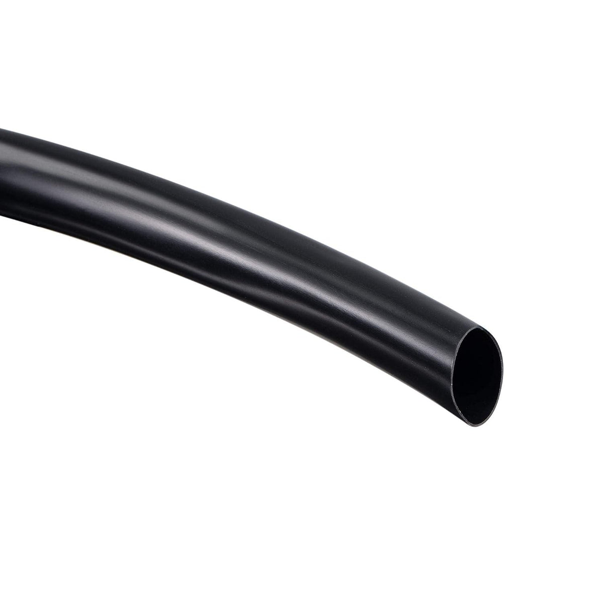 Black PVC Tube Wire Harness Tubing, 15mm ID 23ft Sleeve for Wire Sheathing Wire Protection