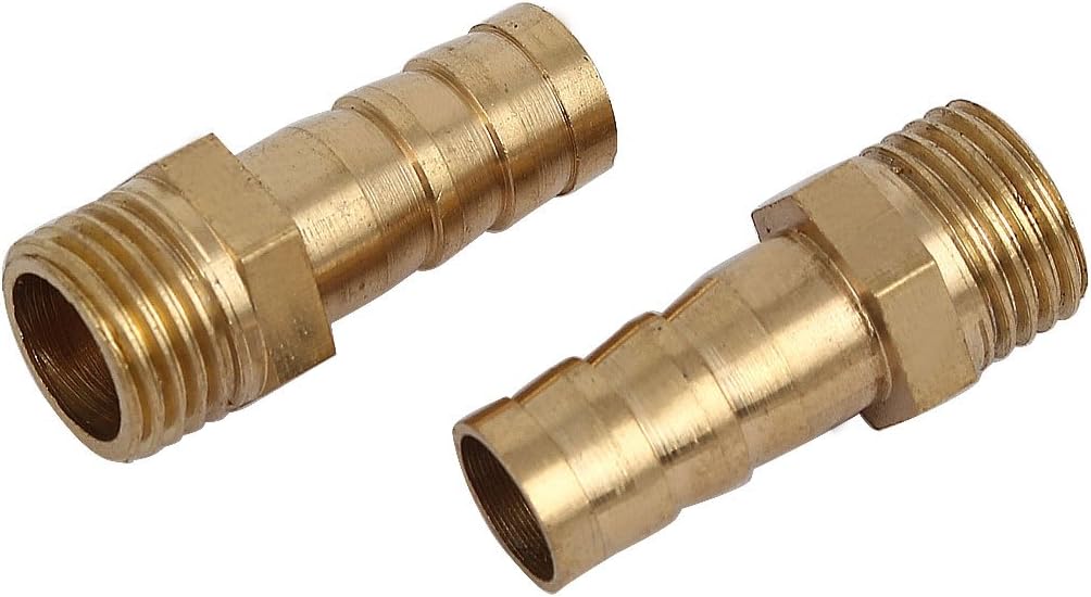 1/4BSP Male Thread 10mm Hose Barb Tubing Fitting Coupler Connector Adapter 2pcs