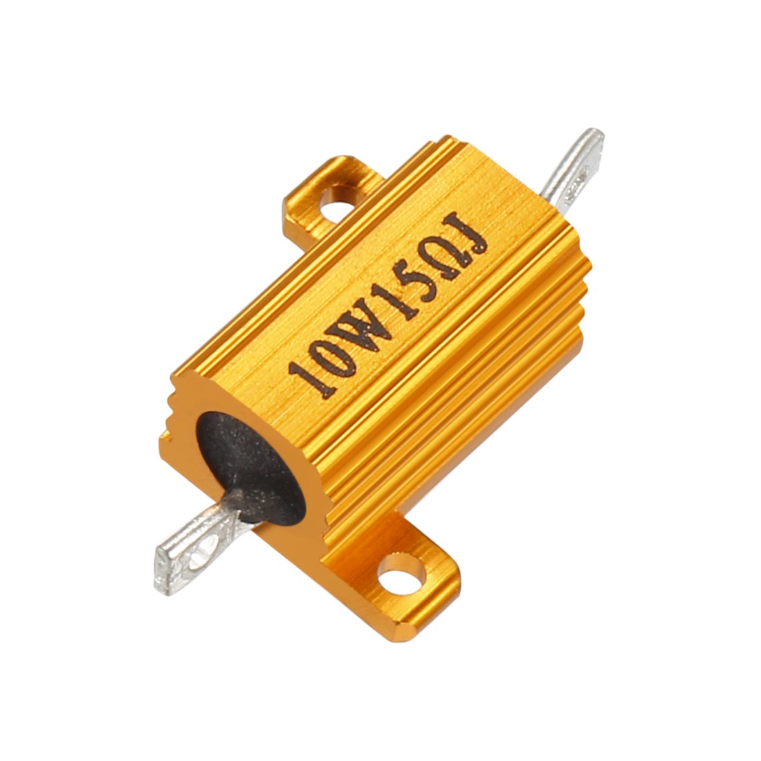2 Pcs Aluminum Case Resistor 10W 15 Ohm Wirewound for LED Converter with Rod Post 10W15RJ