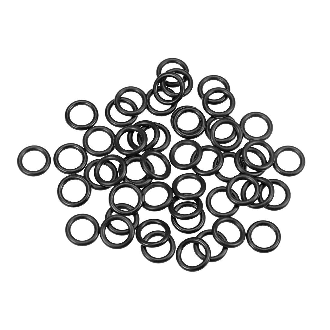 Nitrile Rubber O-Rings 30mm OD 25mm ID 2.5mm Width, Metric Nitrile Rubber Sealing Gasket for Automotive Machine Plumbing, Pack of 50