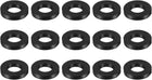 15 Pcs Solid Nitrile Rubber Flat Washer DN65 1-5/16" OD x 7/8" ID x 7/32" Thickness Large Washers O Ring Sealing Gaskets, Industrial Flat Rubber Spacer, Black