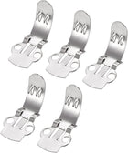LinkMejor Blank Shoe Clips 29mm x 14mm Iron for DIY Crafts Decoration Silver Tone 10 Pcs