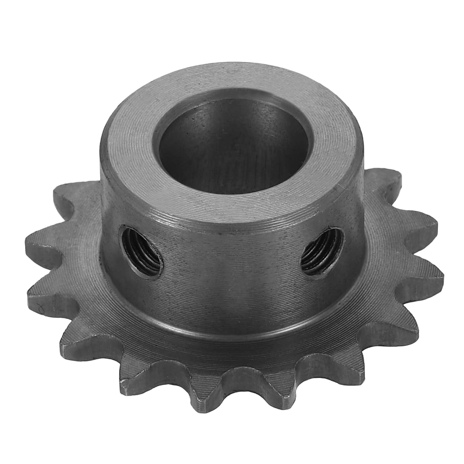 #25 Chain Roller Sprocket 10mm Bore 31.5mm OD, 14 Tooth C45 Carbon Steel ANSI Chain NO.25 Roller Sprocket Round Hole Without Surface Finished for ISO 04C Chain
