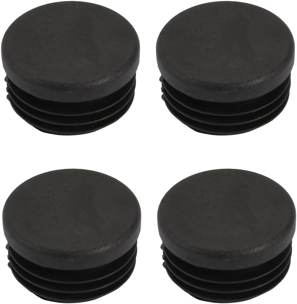 4 Pcs Chair Table Leg Plastic Cap Round Tube Insert Fit 33mm Pipe Outer Dia