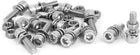 M5 x 18mm 304 Stainless Steel Hex Socket Head Cap Screws Nuts w Washers 15 Sets