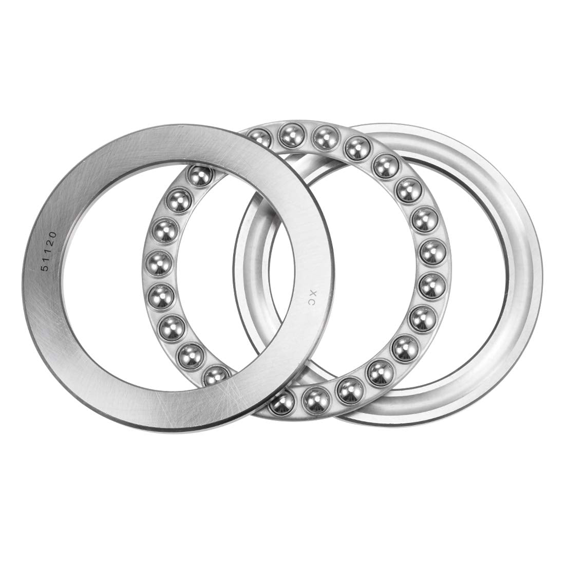 51120 Thrust Ball Bearings 100mm x 135mm x 25mm Chrome Steel Single Direction