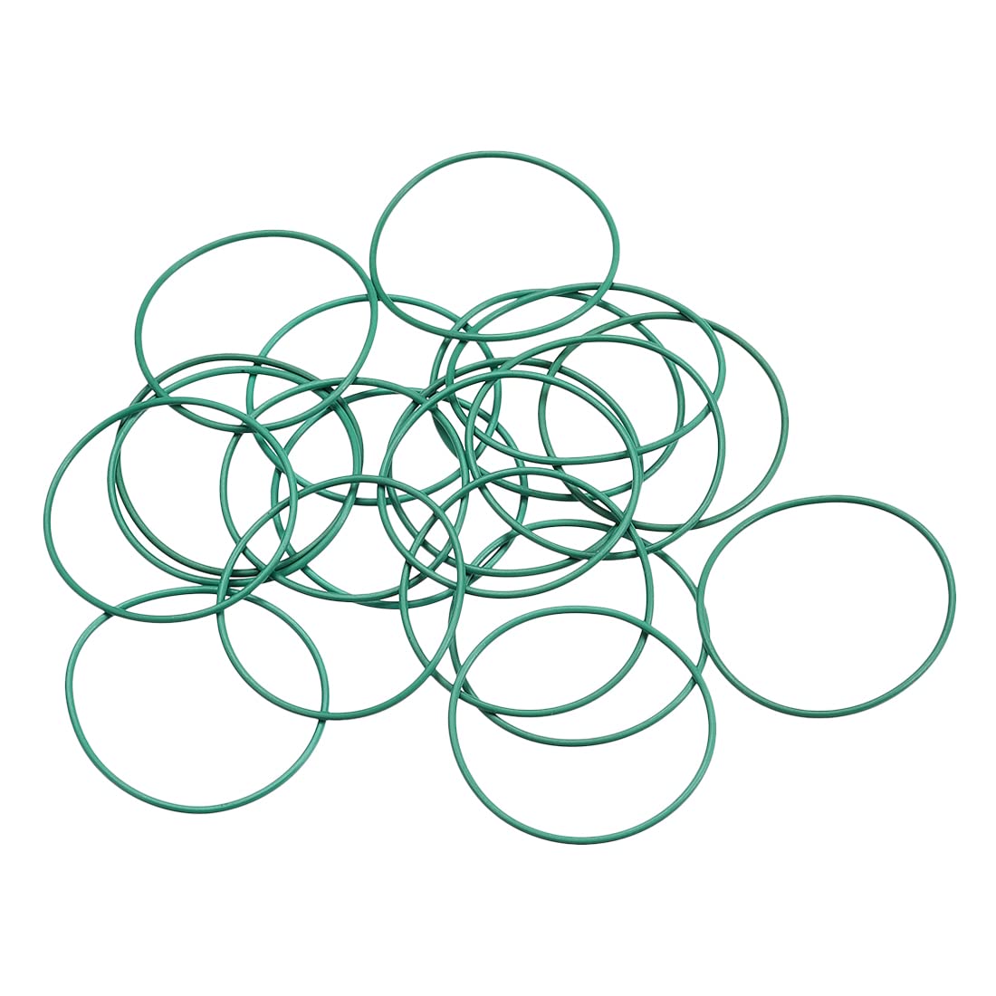 Fluorine Rubber O-Rings, 29mm OD 27mm ID 1mm Width FKM Seal Gasket for Machinery Plumbing, Green, Pack of 20