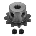 #25 Chain Roller Sprocket 5mm Bore 25.5mm OD, 11 Tooth 45# Steel ANSI Chain NO.25 Roller Sprocket Round Hole with Set Screws for ISO 04C Chain, Natural Finish