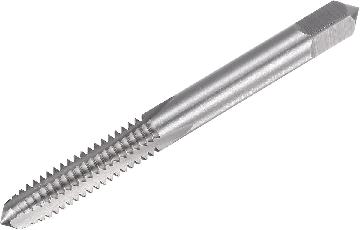 Thread Milling Threading Tap 1/4"-20 UNC, Left Hand Machine HSS (High Speed Steel) 6542 Uncoated 3 Straight Flutes 2B Tolerance Grade for Threading Machine Electric Drill DIY