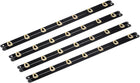 4 Set Corset Busk, 14 Inch Black Steel Boning Support with Gold Buttons Spring Steel Corset Busk Corset Boning for Sewing Corset Making Gown Wedding Dress