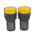 AC 24V 20MA Electrical Circuit LED Indicator Signal Light Orange 2Pcs