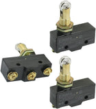 3Pcs Z-15GQ22-B SPSD 1NO 1NC Panel Mount Roller Plunger Limit Switch