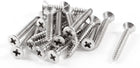 30mmx4mm Thread Diameter Stainless Steel Crosshead Self Tapping Screw 20Pcs